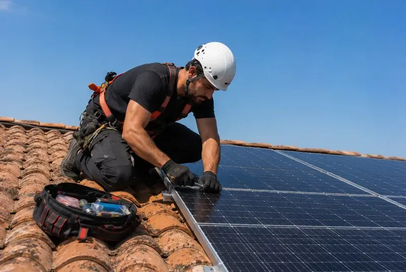 Maintenance et monitoring de panneaux solaires à Moreilles