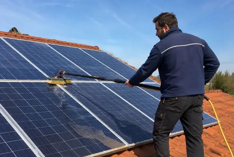 Nettoyage et entretien de panneaux solaires à Moreilles